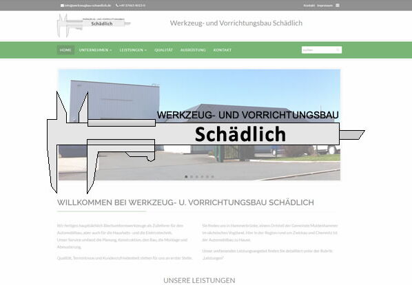 Webseite Werkzeugbau Schädlich
