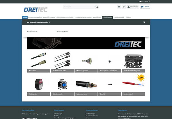 Webshop DREITEC