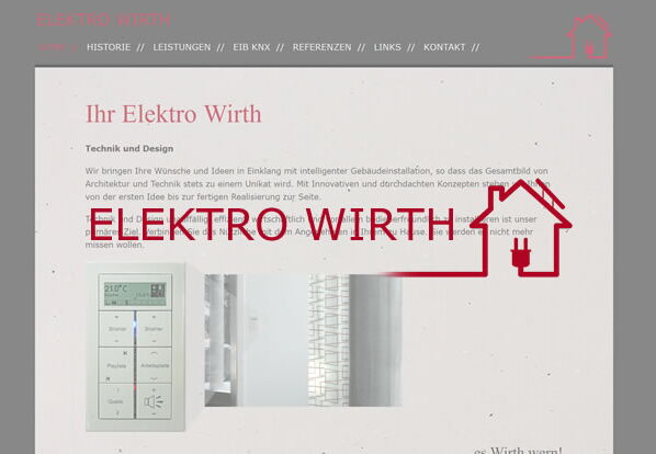 Website Elektro Wirth