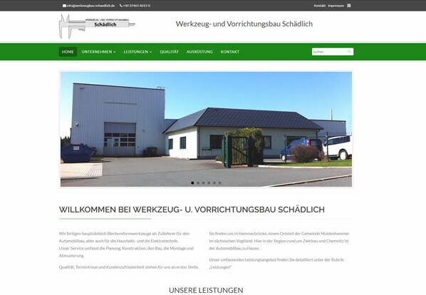 Webseite Werkzeugbau Schädlich