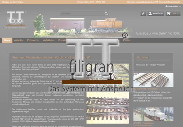 Webseite / Shop TTfiligran