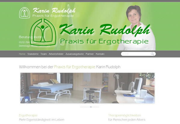 Webseite Ergotherapie Rudolph