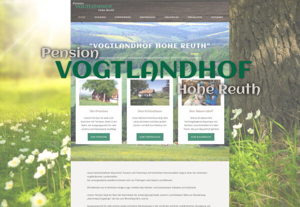 Webseite Pension Vogtlandhof