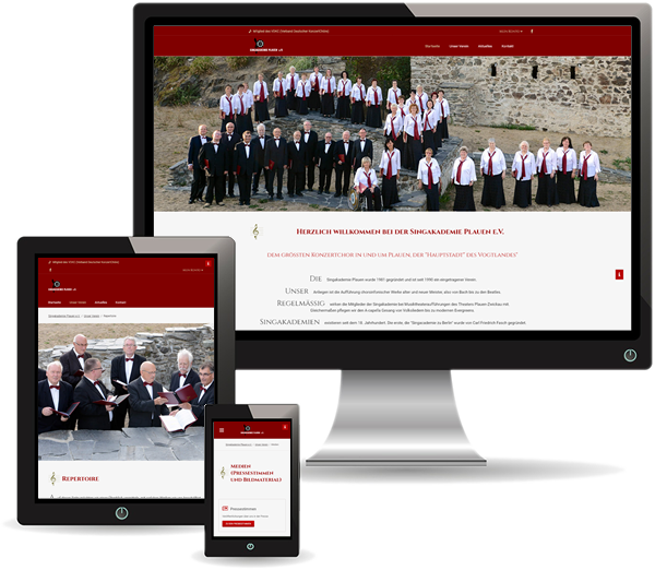 responsive Webseite Singakademie Plauen